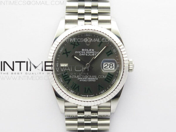 DateJust 36 SS 126234 VSF 1:1 Best Edition 904L Steel Gray Dial Roman Markers on Jubilee Bracelet VS3235