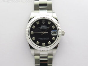 Datejust 31mm 278273 SS BP Best Edition Black Crystal Markers Dial on Oyster Bracelet