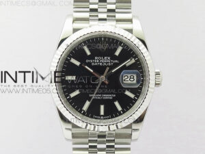 DateJust 36mm 126234 BP 1:1 Best Edition 904L Steel New Version Black Dial on Jubilee Bracelet