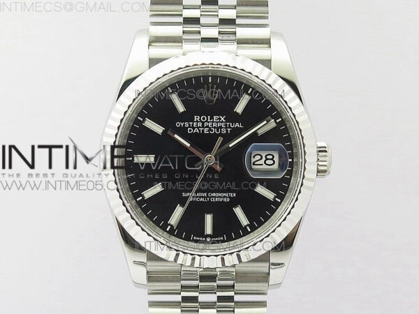 DateJust 36mm 126234 BP 1:1 Best Edition 904L Steel New Version Black Dial on Jubilee Bracelet