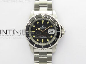 Vintage Submariner 1680 SS JKF Best Edition Black Dial on SS Bracelet (Style1) A2836