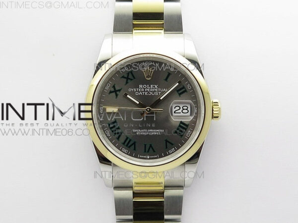 DateJust 36 SS/YG 126203 JDF 1:1 Best Edition Gray Dial on Oyster Bracelet