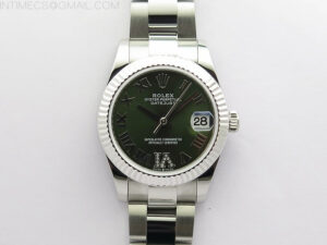 Datejust 31mm 278273 SS BP Best Edition Green Roman Markers Dial on Oyster Bracelet