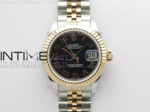 Datejust 28mm 279173 SS/RG BP Best Edition Black Roman Markers Dial on SS/RG Jubilee Bracelet ETA2671