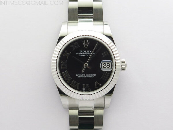 Datejust 31mm 278273 SS BP Best Edition Black Roman Markers Dial on Oyster Bracelet