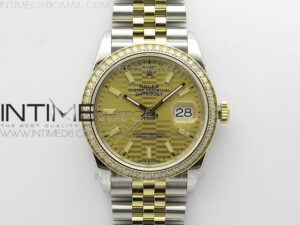 DateJust 36 SS/YG 126283 JDF 1:1 Best Edition New YG Dial on Jubilee Bracelet