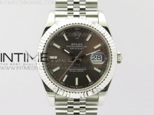 DateJust 41 126334 SS BP 1:1 Best Edition New Version Gray Dial on Jubilee Bracelet