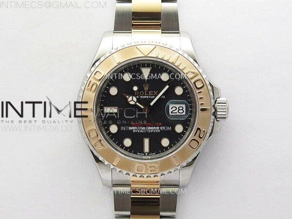 Yacht-Master 126621 904L/RG VSF 1:1 Best Edition Black Dial On 904L/RG Bracelet VS3235