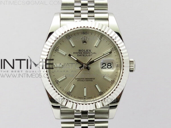 DateJust 41 126334 SS BP 1:1 Best Edition New Version Silver Dial on Jubilee Bracelet