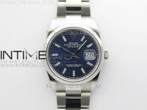 DateJust 36 SS 126200 BP 1:1 Best Edition New Blue Dial on Oyster Bracelet