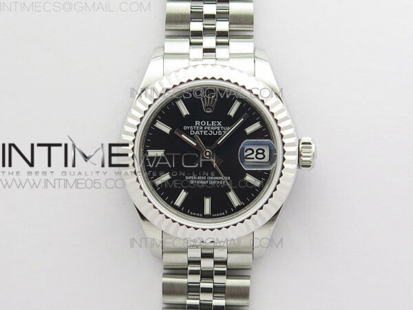 Datejust 28mm 279174 SS BP Best Edition Black Sticks Markers Dial on SS Jubilee Bracelet ETA2671