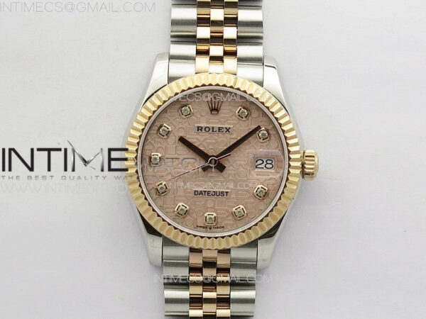 DateJust 31mm 178271 SS/RG APSF Best Edition RG Jubilee Dial Crystal Markers on Jubilee Bracelet A2824