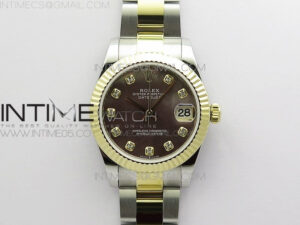 Datejust 31mm 278273 SS/YG BP Best Edition Black MOP Diamonds Markers Dial on SS/YG Oyster Bracelet
