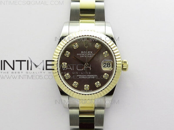 Datejust 31mm 278273 SS/YG BP Best Edition Black MOP Diamonds Markers Dial on SS/YG Oyster Bracelet