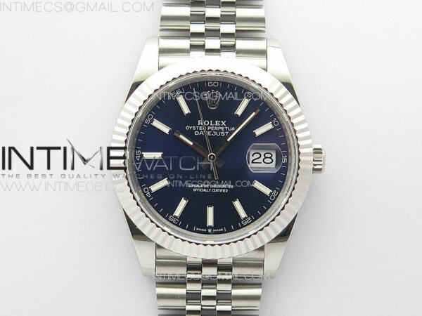 DateJust 41 126334 904L SS GMF 1:1 Best Edition Blue Dial On Jubilee Bracelet VR3235