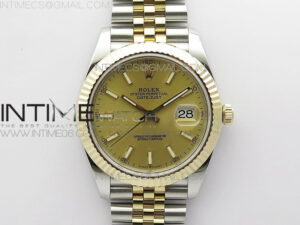 DateJust 41 126333 Wrapped SS/YG 3AF 1:1 Best Edition YG Lumed Dial on Wrapped SS/YG Jubilee Bracelet A3235