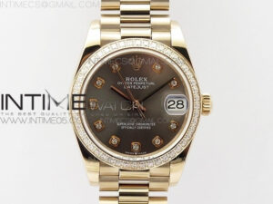 Datejust 31mm 278275 RG Dia Bezel BP Best Edition Gray Crystal Markers Dial on RG President Bracelet
