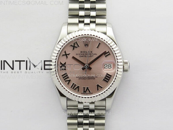 DateJust 31mm 178271 SS APSF Best Edition Pink Dial Roman Markers on Jubilee Bracelet A2824