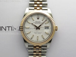 DateJust 41 126331 904L SS/RG GMF 1:1 Best Edition White Dial On Jubilee Bracelet VR3235