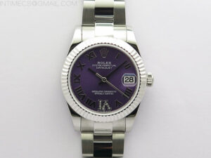 Datejust 31mm 278273 SS BP Best Edition Purple Roman Markers Dial on Oyster Bracelet