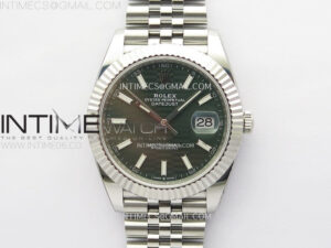 DateJust 41 126334 904L Steel NTF 1:1 Best Edition Green Fluted Dial on Jubilee Bracelet VR3235