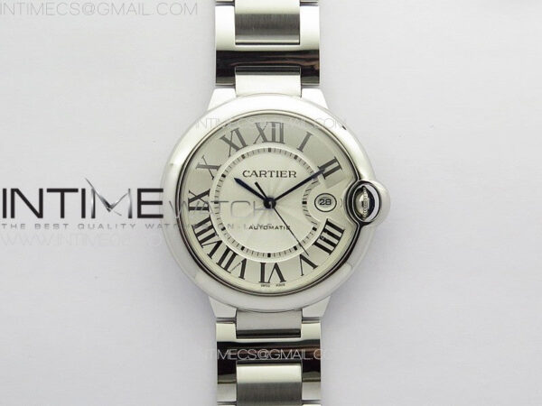 Ballon Bleu 42mm SS K3F 1:1 Best Edition White Texture Dial on SS Bracelet A2824