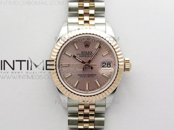 Datejust 28mm 279173 SS/RG BP Best Edition Silver Sticks Markers Dial on SS/RG Jubilee Bracelet ETA2671