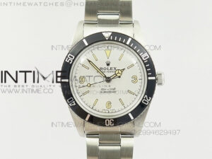 Vintage 1680 Submariner No Date SS White Dial On SS Bracelet