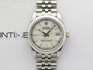 DateJust 31mm 178271 SS APSF Best Edition White Dial Sticks Markers on Jubilee Bracelet A2824