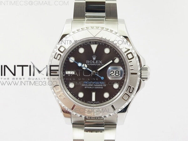 Yacht-Master 116622 904L SS GMF 1:1 Best Edition Baselworld Gray Dial on 904L SS Bracelet A2836