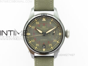 Big Pilot Real PR 48mm IW501902 Real Ceramic ZF 1:1 Best Edition on Green Nylon Strap A51111 V2(Released)