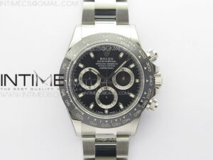 Daytona 116500 Clean 1:1 Best Edition 904L SS Case and Bracelet Black Dial SA4130