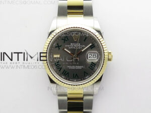 DateJust 36 SS/YG 126233 JDF 1:1 Best Edition Gray Dial on Oyster Bracelet