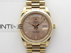 Day-Date 40mm 228239 BP New Dial Version 904 RG Texure Stick Markers Dial on RG President Bracelet A2836