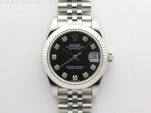 Datejust 31mm 278271 SS BP Best Edition Black Crystal Markers Dial on Jubilee Bracelet