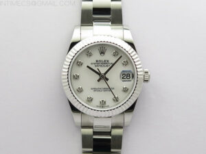 Datejust 31mm 278273 SS BP Best Edition White MOP Crystal Markers Dial on Oyster Bracelet