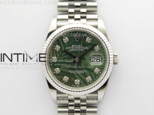 DateJust 36 SS 126233 JDF 1:1 Best Edition New Green Dial on Jubilee SS Bracelet