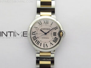 Ballon Bleu 36mm SS/RG K3F 1:1 Best Edition White MOP Dial on SS Bracelet A076