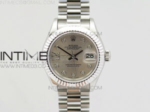 DateJust 28mm SS BP Best Edition Silver Dial XI Diamond on SS Bracelet ETA2671