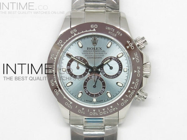 Basel 2013 Model 116506 Daytona 50th Anniversary Edition Brown Ceramic Bezel, Superlume Ice Blue Dial