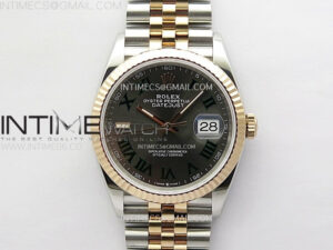 DateJust 36 SS 126231 904L SS/RG VSF 1:1 Best Edition Gray Dial Roman Markers on Jubilee Bracelet VS3235