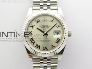 DateJust 41 126334 SS BP 1:1 Best Edition New Version Silver Roman Markers Dial on Jubilee Bracelet