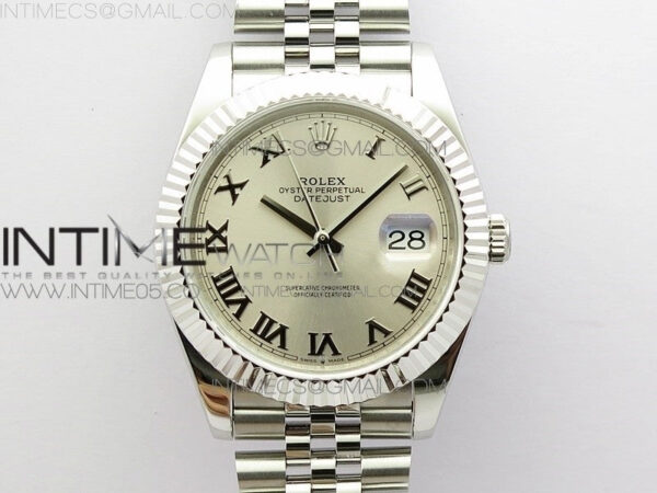 DateJust 41 126334 SS BP 1:1 Best Edition New Version Silver Roman Markers Dial on Jubilee Bracelet
