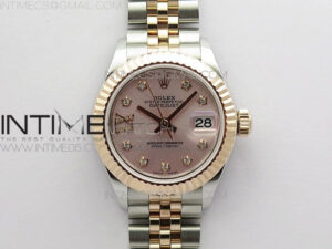 Datejust 28mm 279173 SS/RG BP Best Edition Silver Stars Crystal Markers Dial on SS/RG Jubilee Bracelet ETA2671