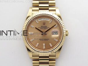 Day-Date 40mm 228239 BP New Dial Version 904 RG T Crystal Markers RG Dial on RG President Bracelet A2836