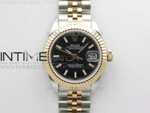 Datejust 28mm 279173 SS/RG BP Best Edition Black Stick Markers Dial on SS/RG Jubilee Bracelet ETA2671