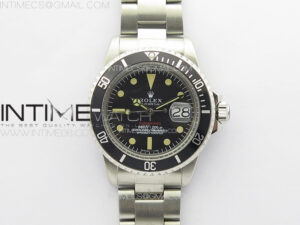 Vintage Submariner 1680 SS B12 Best Edition Black Dial on SS Bracelet A2836 (Style2)