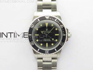 Vintage Submariner 5513 No Date SS B12 Best Edition Black Dial on SS Bracelet A2836 (Style3)