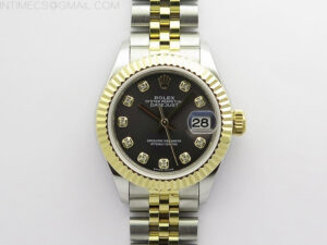 Datejust 28mm 279173 SS/YG BP Best Edition Gray Crystals Markers Dial on SS/YG Jubilee Bracelet ETA2671