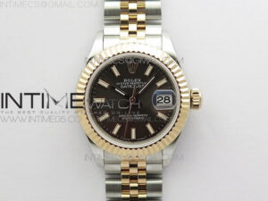 Datejust 28mm 279173 SS/RG BP Best Edition Gray Stick Markers Dial on SS/RG Jubilee Bracelet ETA2671